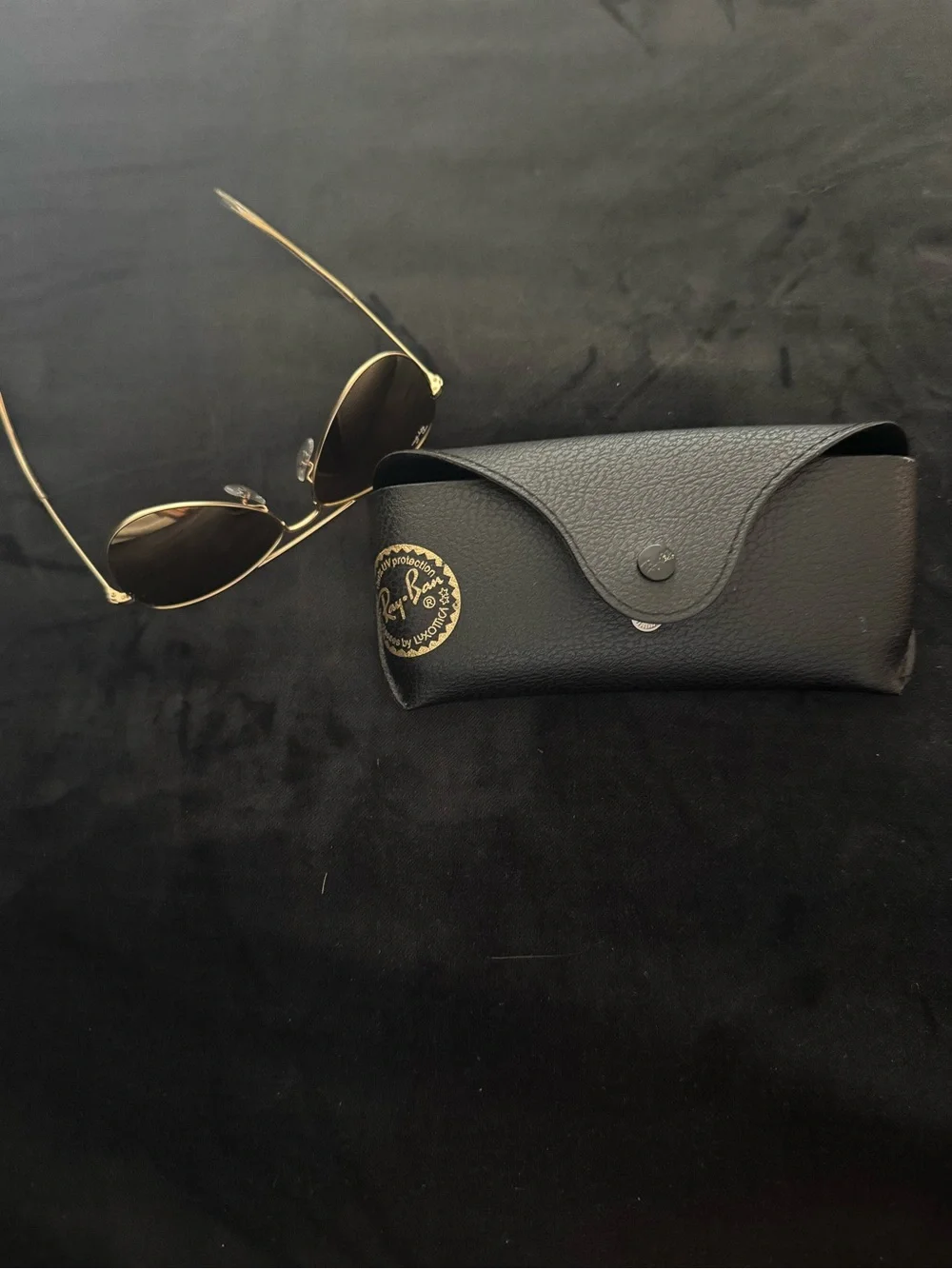 Kids Gold Aviator Sunglasses with Rose-Gold Lenses